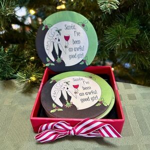 12 Christmas Coasters for Fashionista, Creative Papers Christmas by C.R. Gibson